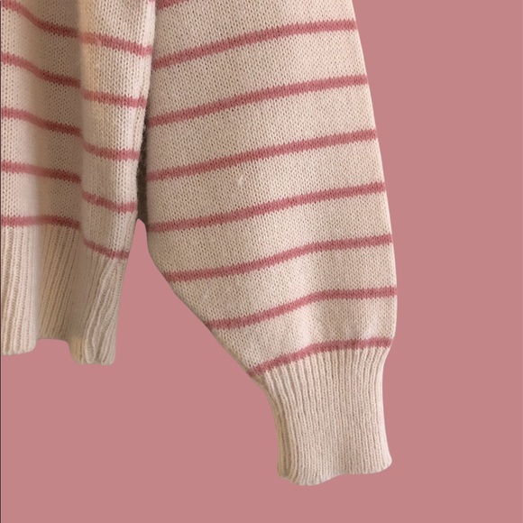 Pink Stripe Sweater - Picture 2 of 3